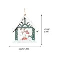 thumbnail image 3 of Fiudx Liquidación De Navidad Navidad Muñeco De Nieve Pintado Colgante De Madera Decoraciones Para Árboles De Navidad Accesorios De Cabaña De Troncos, 3 of 3