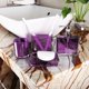 thumbnail image 4 of Xiao Hua Juego de accesorios de baño de 4 piezas de polipropileno (morado), 4 of 5
