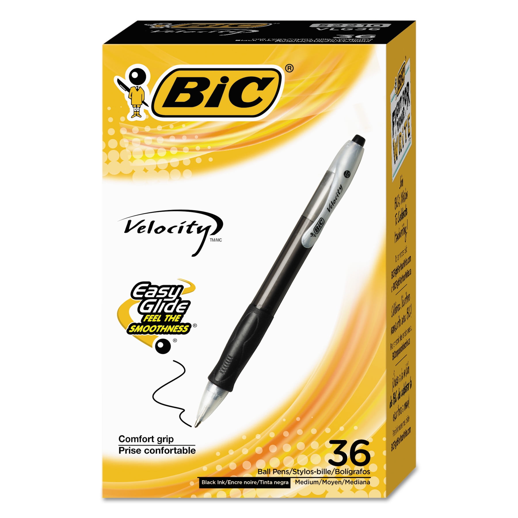 BIC Velocity GEL Retractable Pen Rlcp41ast Bicrlcp41ast for sale online 
