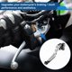 thumbnail image 3 of Palanca de freno y embrague corta larga para Kawasaki Z1000SX 2017-2020, palanca de manillar de motocicleta ajustable, aleación de aluminio, mango tono plateado con extremo negro, 3 of 6