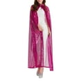 thumbnail image 3 of Women Men's Cape Hooded Sequin Carnival Adult Props Sequin Cape Coat Dress Summer Scarfs Lightweight Dress Scarf for Women Sweater Scarf Wrap Overcoat for Women Long Evening Shawls for Women, 3 of 8