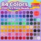 thumbnail image 3 of Kit para hacer pulseras Pizooro Pony Beads, 3700 unidades con cuentas con letras, 3 of 8