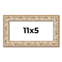 11x5 Frame White Real Wood Picture Frame Width 1.5 inches | Interior Frame Depth 0.5 inches |