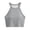 Gray, variant on Staron Women's Tank Top with Built-in Bra Seamless Slim Fit Sleeveless Casual Comfy Stretchy V Neck Cami, Black M
