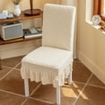 thumbnail image 5 of Jubipavy Bubble Group Chair Cover Elastic Dining Table Chair Cover Half Round Household Chair Cover Cushion Backrest One Universals Chair, 5 of 6