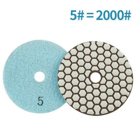 

BAMILL 4 inch Diamond Dry Polishing Pad Sharp Flexible Sanding Disc For Granite Marble