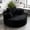 Black, variant on CRERIYO 55 in Oversized Round Chair Lounge Chaise, Upholstered Corduroy Chair with 3 Pillows, No Assembly Required, Boneless Couch for Living Room Bedroom, White