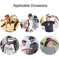 thumbnail image 3 of Visière pour Femmes - Visière de Golf, Casquette de Baseball Réglable en Queue de Cheval pour le Cyclisme, le Tennis, la Course (Rose, Bleu), 3 of 4