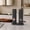 black, variant on Salt and Pepper Grinder Set - Battery-Powered, Adjustable Coarseness, LED Illumination, with Storage Base