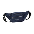 thumbnail image 3 of Riñonera para mujer, bolso de hombro, riñonera, bolso de pecho, moderno y ajustable, riñonera para exteriores, ciclismo, senderismo y ciclismo Azul, 3 of 8