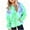 Green, variant on Grblisyd Girls Hooded Zip Up Jacket Casual Long Sleeve Gradient Hoodies Cute Oversized Pocket Sweatshirt Tops