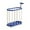 Blue, variant on HCBY Multipurpose Sports Equipment Storage Rack with Wheels for Yoga Mats Basketballs Badminton Rackets Home Gym Organization