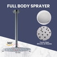 thumbnail image 2 of Wowow 8-spray 12in. Dual Shower Head and Handheld Shower Head in Brushed Nickel, 2 of 8
