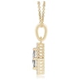 thumbnail image 2 of ANGARA Natural 0.16 Ct. Diamond Solitaire Pendant Necklace in 14K Yellow Gold for Women with 18 Inch Chain, 2 of 7