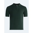 thumbnail image 7 of Free Assembly Men's Cozy Yarn Cable Knit Polo Sweater with Short Sleeves, Sizes XS-3XL, 7 of 7