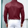 thumbnail image 5 of Kezqiaxn White Button Down Shirt Men Long Sleeve Collared Business Work Shirts with Pocket Plus Size Fashion Fall Winter Clothes, 5 of 5