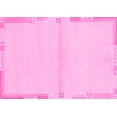 thumbnail image 1 of Ahgly Company Indoor Rectangle Solid Pink Modern Area Rugs, 5' x 8', 1 of 4