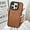 Brown, variant on ELEHOLD Case for iPhone 14 Pro,Slim Fit Shockproof PU Leather Magnetic Case with Camera Kickstand,White