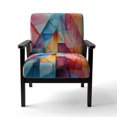 thumbnail image 4 of Designart "Glam Orange Beige composition I" Chaise d'Appoint Rembourrée Multicolore - Fauteuil Glam pour Salon, 4 of 7