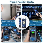 NOYAFA NF-8508 Multifunction Network Cable Tester, OPM VFL PoE Wire Tracer, Black