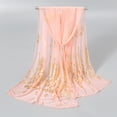 thumbnail image 6 of Women's Lightweight Scarf -Fashion Peacock Gold Stamp Feather Scarves for Travel, 6 of 6