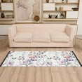 thumbnail image 2 of Yayeee Runner Rug for Bedroom 2'x6' Machine Washable Hallway Non Slip Mat, Purple Wildflowers, 2 of 8