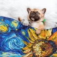 thumbnail image 3 of Yiaed vintage Starry Sunflower Print Dog Blankets-Cat Blanket Washable for Couch Protection,Puppy Blanket, Soft Plush Reversible Throw Furniture Protector-, 3 of 8