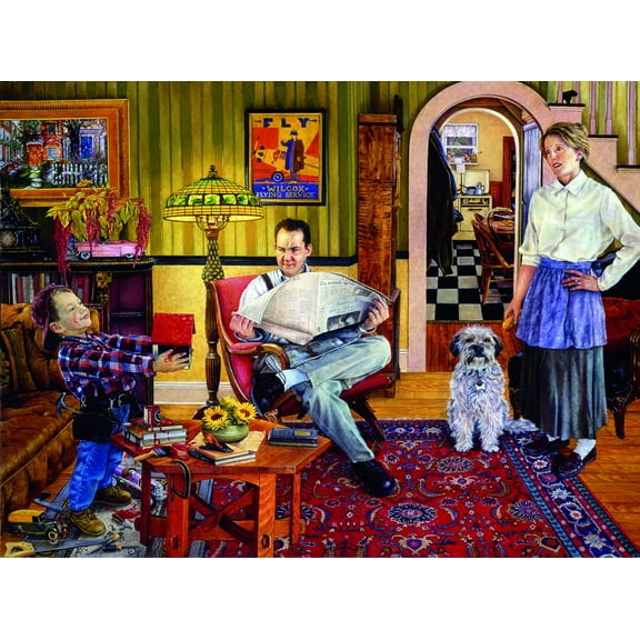 SUNSOUT INC - Red Paint - 1000 pc Jigsaw Puzzle by Artist: Susan Brabeau - Finished Size 20" x 27" - MPN# 44508