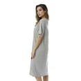 thumbnail image 2 of Just Love Short Sleeve Nightgown Sleep Dress for Women (Grey - I Heart Sleep, Medium), 2 of 3