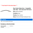 thumbnail image 2 of Rear Center Brake Hose - Compatible with 1960 - 1967 Chevy P30 Series 1961 1962 1963 1964 1965 1966, 2 of 2