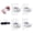 4 Pcs Transparent, variant on Lyxbone 4 Pcs Self Adhesive Curtain Rod Brackets No Drill Universal Wall Mount Holder