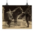 thumbnail image 2 of Print: One Of Sultan Abdulhamid's Horses, With Two Men In Front Of A, 2 of 4