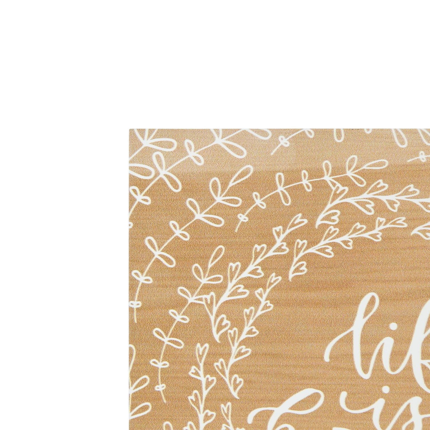 Dessus de boîte artistique Life is Beautiful 15,2 x 15,2 cm