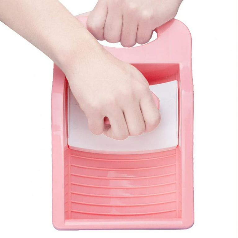  Plastics Clothes Washboards Laundry Board Household Hand Washing  Board with Soap Holder Portable Hand Washing Clothes Tool Scrubboards Clothes  Cleaning Tools for Home School Dormitory (Pink) : Home & Kitchen