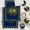 thumbnail image 4 of Ottomanson US ARMY Stars Logo Machine Washable Non-Slip Rubberback 2x3 Area Rug, 2'3" x 3', Blue/Multi, 4 of 7