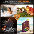 thumbnail image 5 of Aquabeat Mini Portable Waterproof Bluetooth Speaker – Hi-Fi Sound, TWS Stereo, RGB LED Lights, Micro SD Card, USB Disk, FM Radio and Hands-Free Calls, 5 of 7