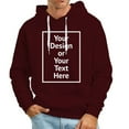 thumbnail image 4 of Mens Hoodies Soild Color Pullovers ,Spring Winter Oversize Loose Hoodie Casual Sweatshirt ,Long Sleeve Full Zip Hooded With Pocket Outerwear Clothes XXL, 4 of 5