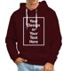 thumbnail image 4 of WILLBEST Sudaderas Navideñas para Hombre, Suéter Informal con Capucha De Color Sólido para Otoño e Invierno, sin Bolsillos, Sudadera, Pulóver, Tops Chica, 4 of 5