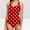 Red, variant on Hipattires Fashion Bathing Suits for Women Beach Bikini Sets Print 1 Piece Black Swimwear Plus Size Swimsuits