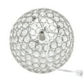 thumbnail image 2 of Lampe de table Elegant Designs à paillettes boule de cristal de 10 pouces, 2 of 9