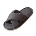 thumbnail image 2 of uublik House Fuzzy Slippers for Women Open Toe Memory Foam House Shoes Indoor Outdoor Non Slip House Slides, Gray, 2 of 7
