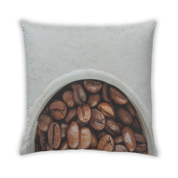 Ahgly Company Drinks Coffee Outdoor Throw Pillow, 18 inch by 18 inch