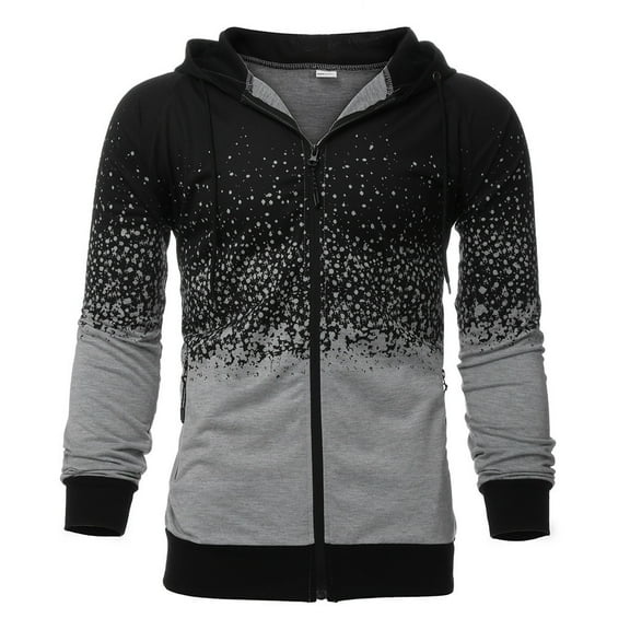 Rrunsv Men's Long Sleeve Quilted Lined Flannel Shirt Jacket with Hood(Grey,4XL)