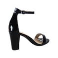 thumbnail image 2 of Rise-7 Women's Open Toe Ankle Strap Buckle Chunky High Heels Sandals Shoes ( Black Patent, 10 ), 2 of 2