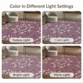 thumbnail image 7 of ODIKA 8'x10' Washable Area Rug Plum Radial Purple Symmetrical Scrollwork Border Fuzzy Abstract for Living Room, Under Sectional, Family , Durable, Non-Slip, 7 of 7