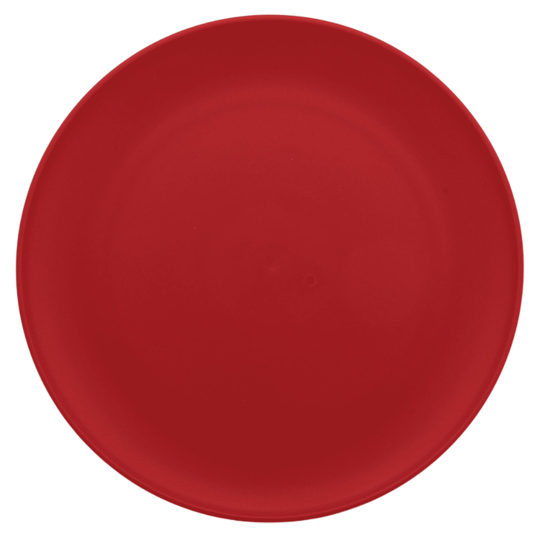 Mainstays Red Round Plastic Plate, 10.5inch