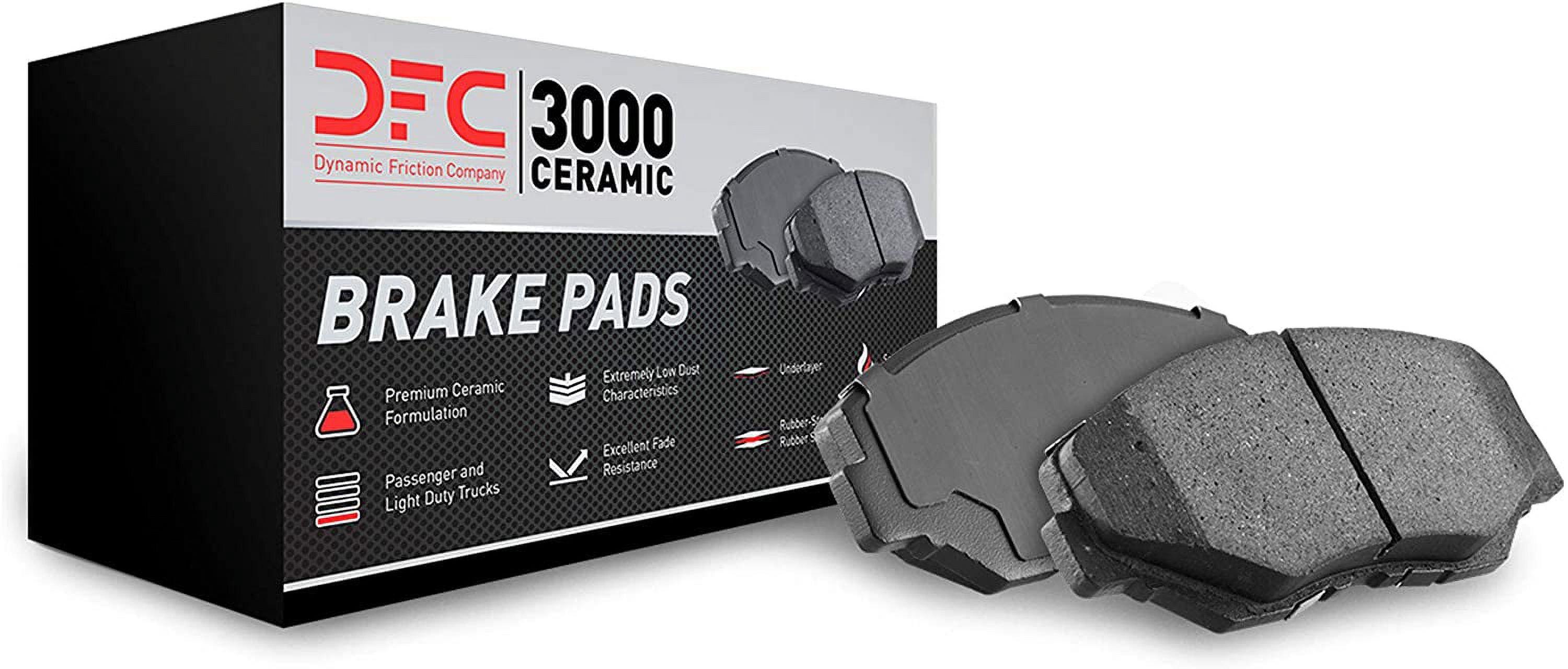 Dynamic Friction Company 1310-1813-01 DFC 3000 Ceramic Brake Pads and Hardware Kit