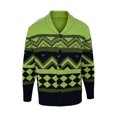 thumbnail image 4 of OGLCCG Men's Shawl Collar Cardigan Sweater Winter Warm V Neck Button Down Knitted Sweaters Comfort Slim Fit Soft Fabric Outwear,L,Green, 4 of 6