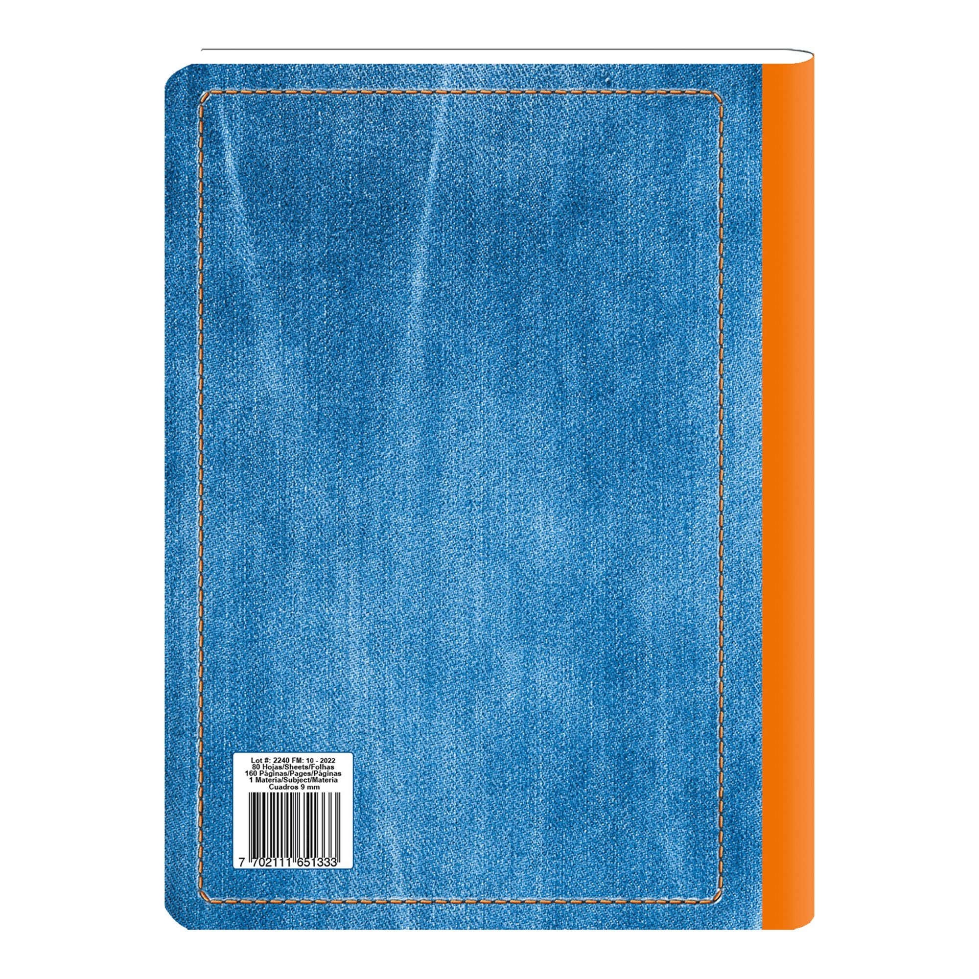 Norma Jean Book Mid Quadrille Rule 9mm Composition Notebook 7" x 9.8" Multicolor 80 Sheets