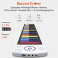 thumbnail image 2 of Tignapoo SJ-4902 Portable 49-Key Roll-Up Piano with 47 Tones, 14 Demo Songs, 128 Rhythms, ABS Panel, and Waterproof Silicone Keys, Built-in Rechargeable Battery, 2 of 7